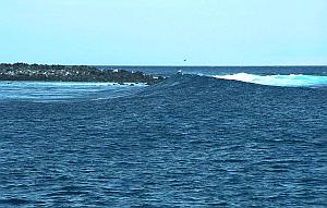 The wave at Las Palmas wings around the point, and bowls up as it does so.